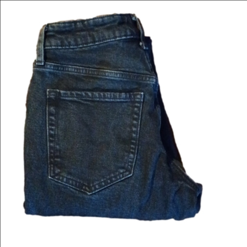 OLD NAVY, CHARCOLE COLOR, HIGH RISE, STRAIGHT LEG SIZE 0 JEANS.